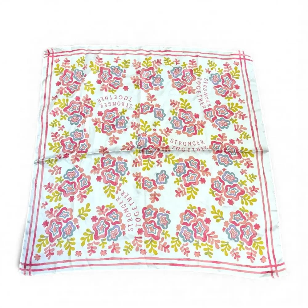 Set of 3 Lauren Conrad Silky Scarves - Floral Spring Theme